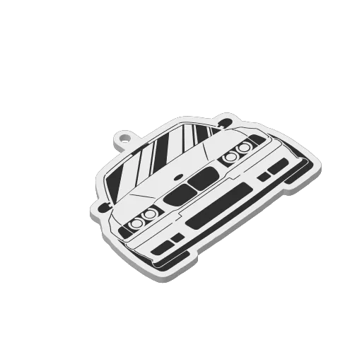 Bmw E36 Keychain, another view - Car Brand Keychains, bmw keychain