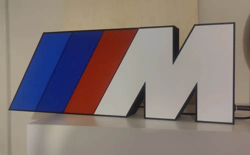 BMW M Logo Lightbox Big, photo 2 of 4 - Light Boxes & Shadow Lamps, light box