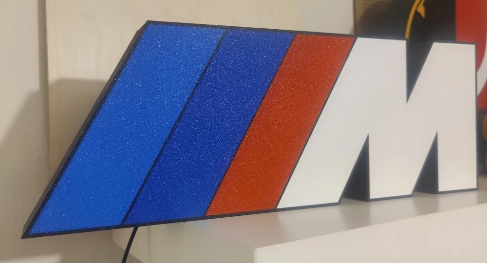 BMW M Logo Lightbox Big, photo 3 of 4 - Light Boxes & Shadow Lamps, nightlight