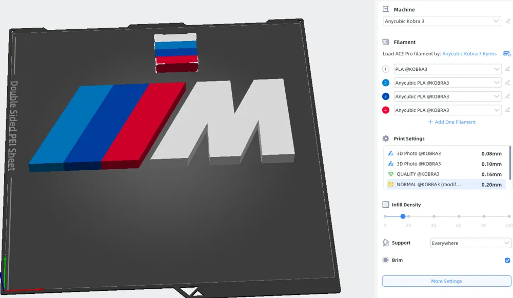 BMW M series Logo couleur, photo 3 of 4 - Car Badges & Emblems, car