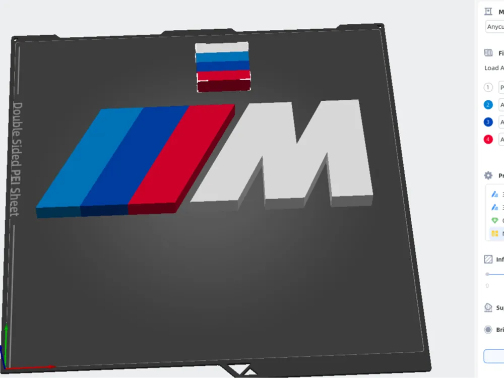 BMW M series Logo couleur