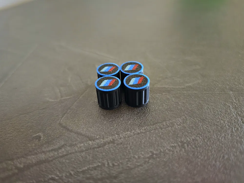 BMW M tire valve cap, photo 2 of 4 - Valve Caps & Wheel Accessories, schrader