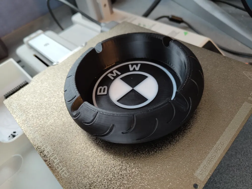BMW motorcycle ashtray