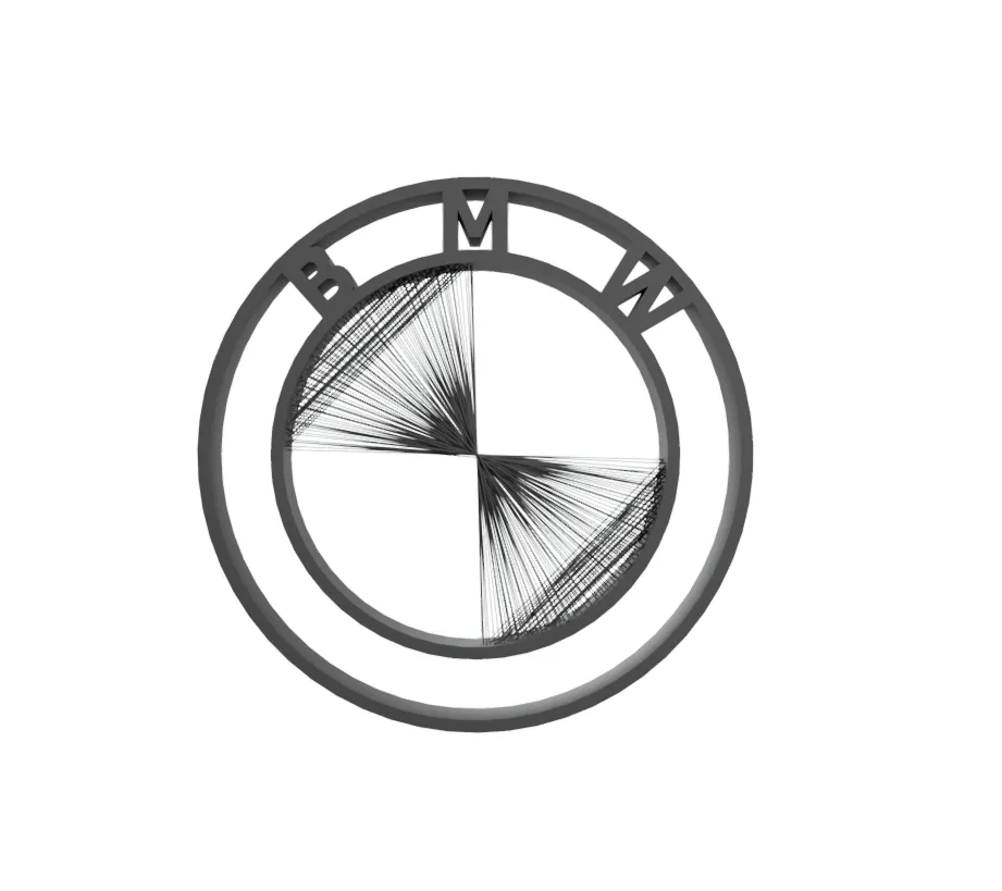 BMW STRING-ART / CAR / FAN / BMW DECORATION, photo 3 of 4 - Wall Hangings & Wall Decor, fans