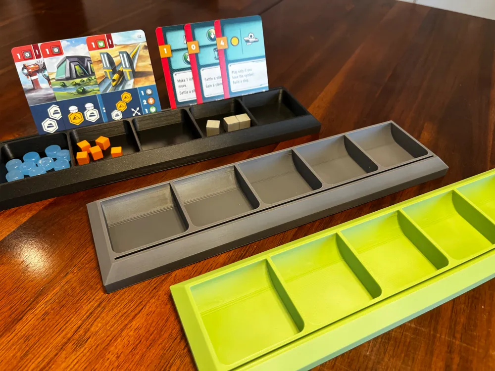 Board Game Player Tray for Tokens & Coins, photo 2 of 4 - Board Game Inserts & Organisers, boardgame accessories