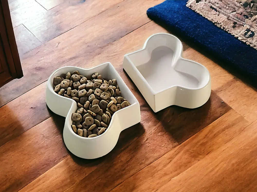 Bone dog bowl, photo 3 of 4 - Bone dog bowl Pets