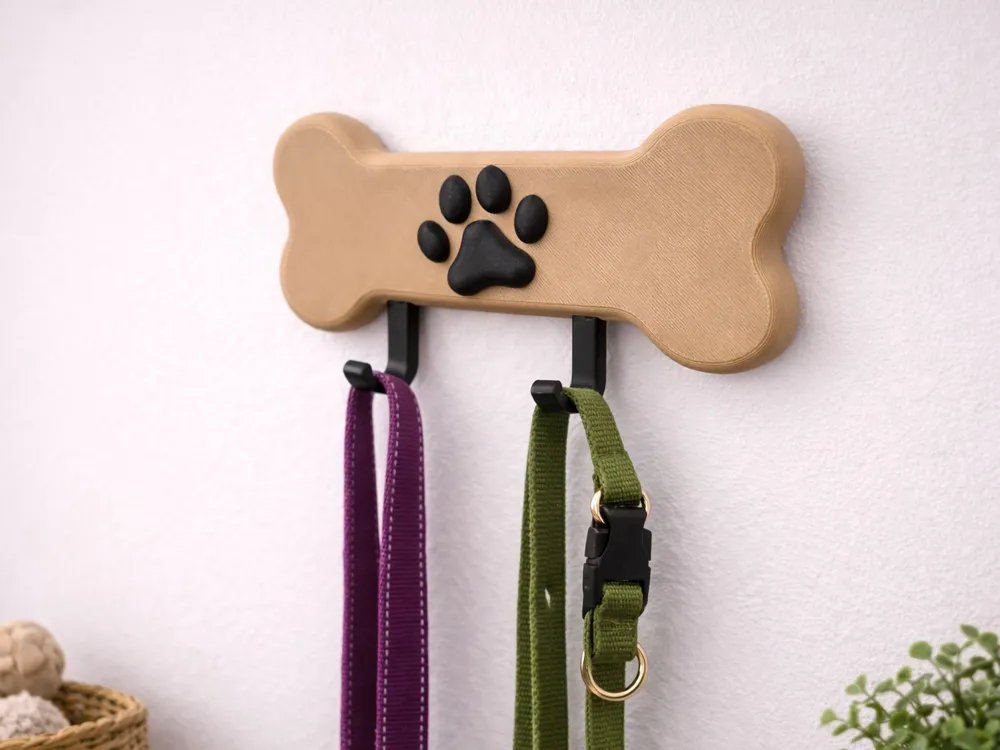 Bone Dog Paw Hooks - Wallmount