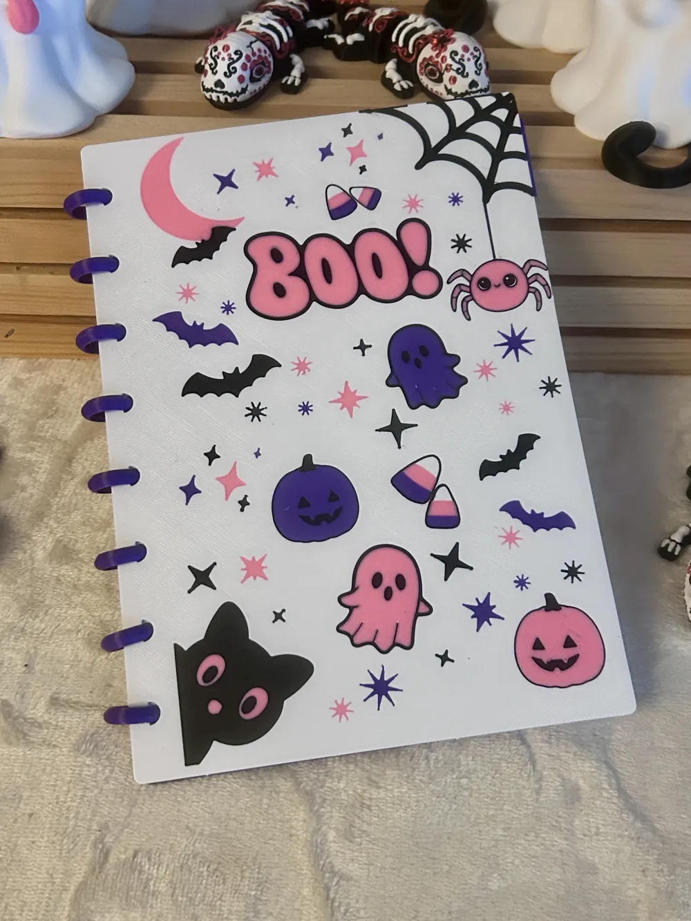 Boo! A5 Refillable Discbound Journal, photo 2 of 4 - Boo! A5 Refillable Discbound Journal Household