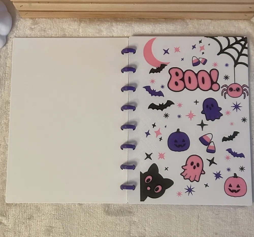 Boo! A5 Refillable Discbound Journal, photo 3 of 4 - Boo! A5 Refillable Discbound Journal Household