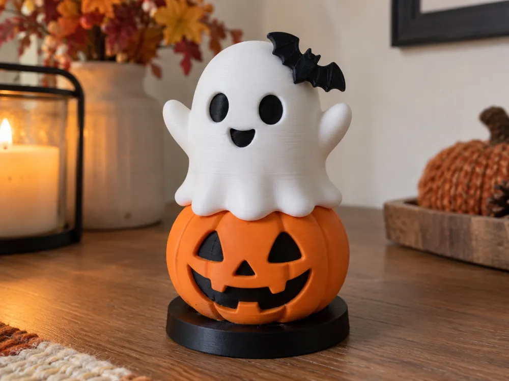 Boo on a Pumpkin, Cute Halloween Decor, photo 3 of 4 - Boo on a Pumpkin, Cute Halloween Decor Household