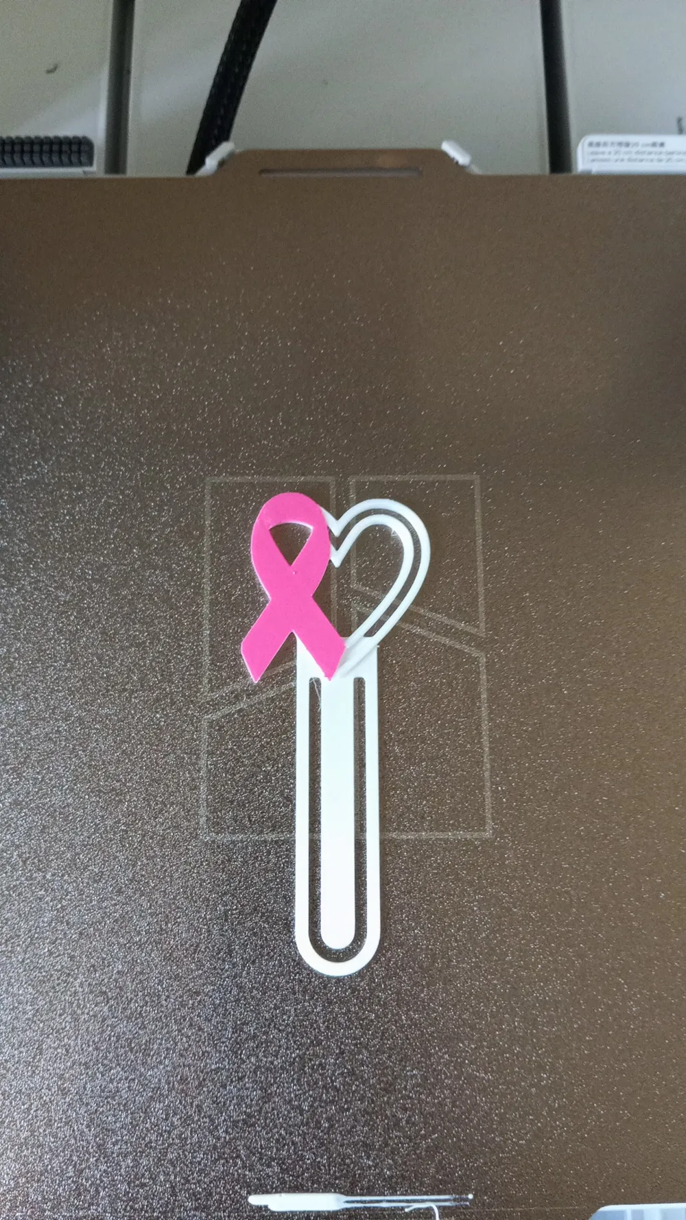 Pink October Bookmark, photo 4 of 4 - Pink October Bookmark Art
