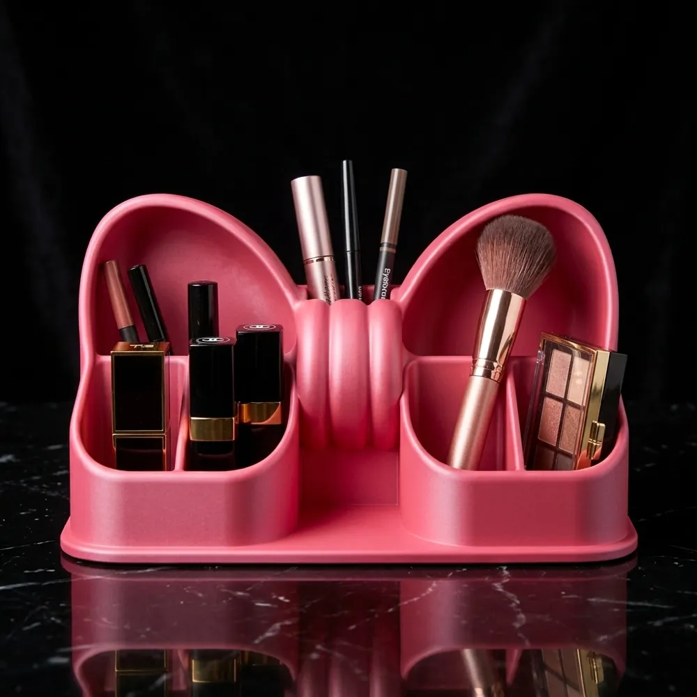 Bow Makeup Organizer -Vanity Storage, photo 4 of 4 - Bow Makeup Organizer -Vanity Storage Bath & Personal Care