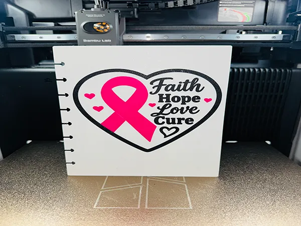 Breast Cancer A5 Mini Discord Notebook, photo 2 of 4 - Breast Cancer A5 Mini Discord Notebook Hobby & DIY