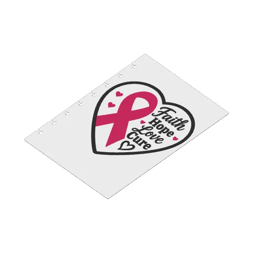 Breast Cancer A5 Mini Discord Notebook, photo 3 of 4 - Breast Cancer A5 Mini Discord Notebook Hobby & DIY