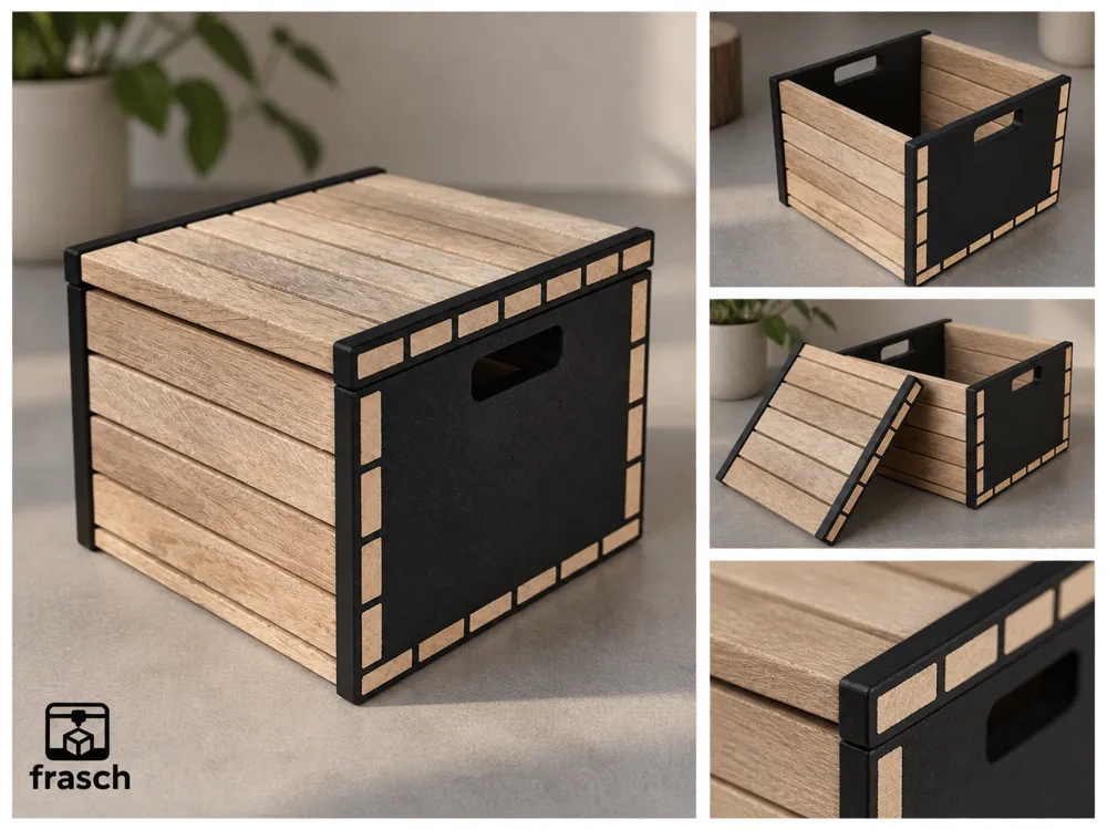 Klötzchen Box | B | mit Deckel - Decor, in stock in India