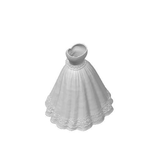 Bridal Dress Wedding Table Flowers Bride Vase, another view - Vases, wedding accessories
