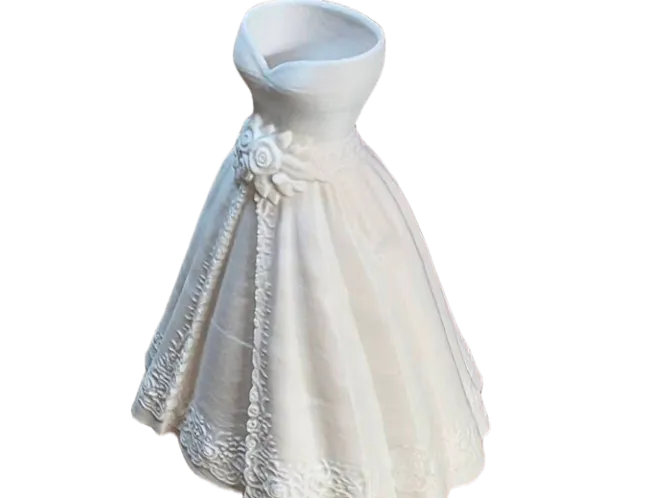 Bridal Dress Wedding Table Flowers Bride Vase