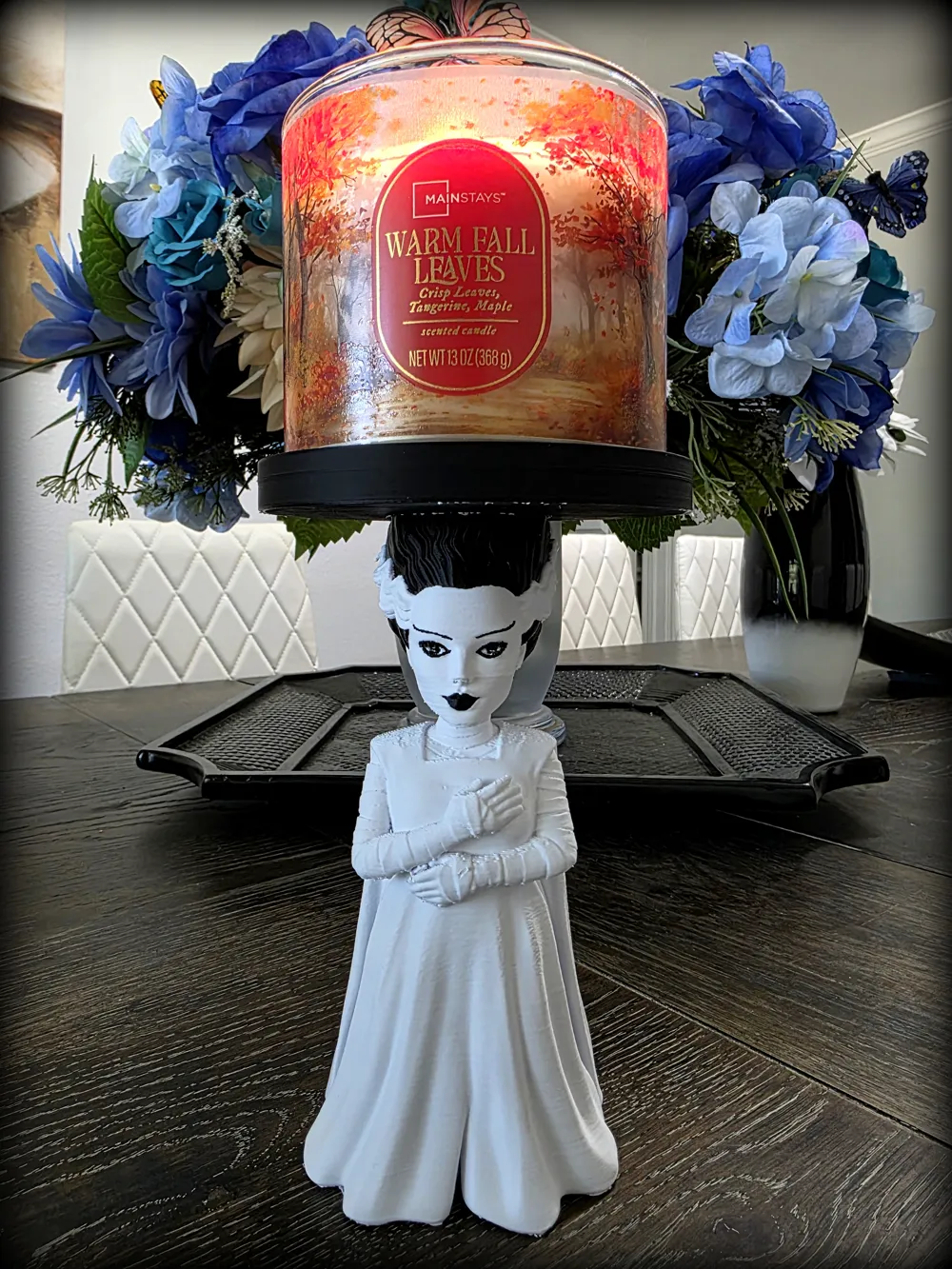 Bride of Frankenstein Candle Holder, photo 2 of 4 - Bride of Frankenstein Candle Holder Home Decor Items