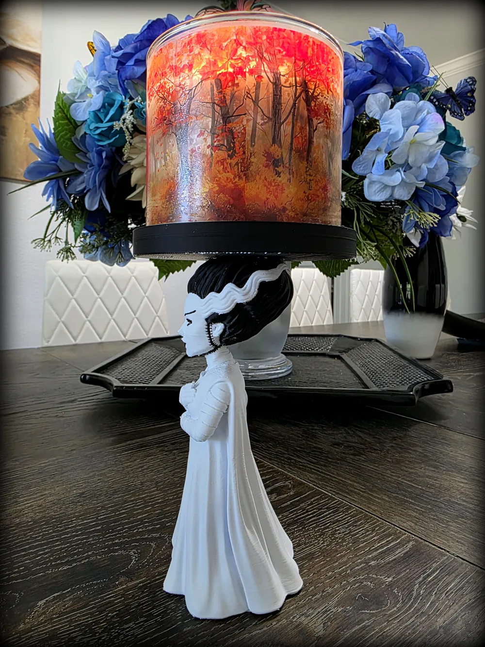 Bride of Frankenstein Candle Holder, photo 3 of 4 - Bride of Frankenstein Candle Holder Home Decor Items