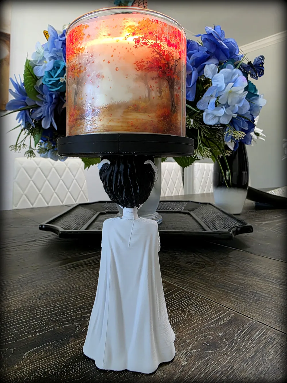 Bride of Frankenstein Candle Holder, photo 4 of 4 - Bride of Frankenstein Candle Holder Home Decor Items
