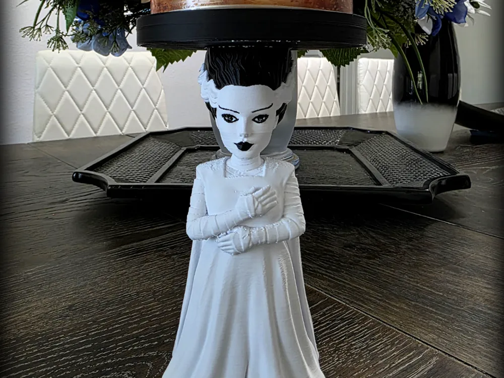 Bride of Frankenstein Candle Holder - Candle Stands & Candlesticks, in stock