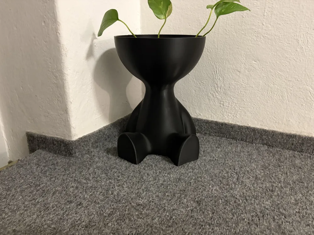Buddy Planter - Sitting, photo 5 of 5 - Face & Character Planters, indoor plant