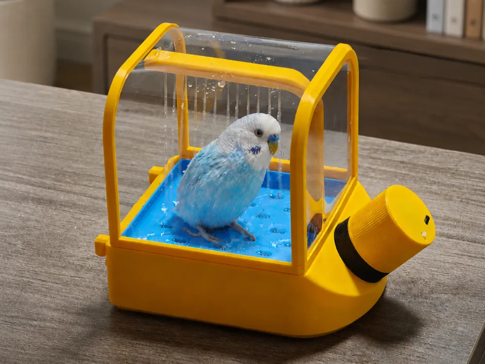 Budgie Shower Spa, Mini Bird Bath Fountain