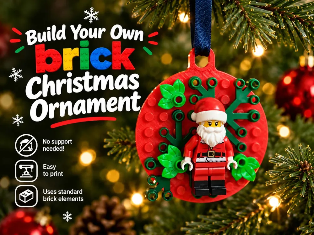 Build Your Own Brick Christmas Ornament - Decor, in stock in India