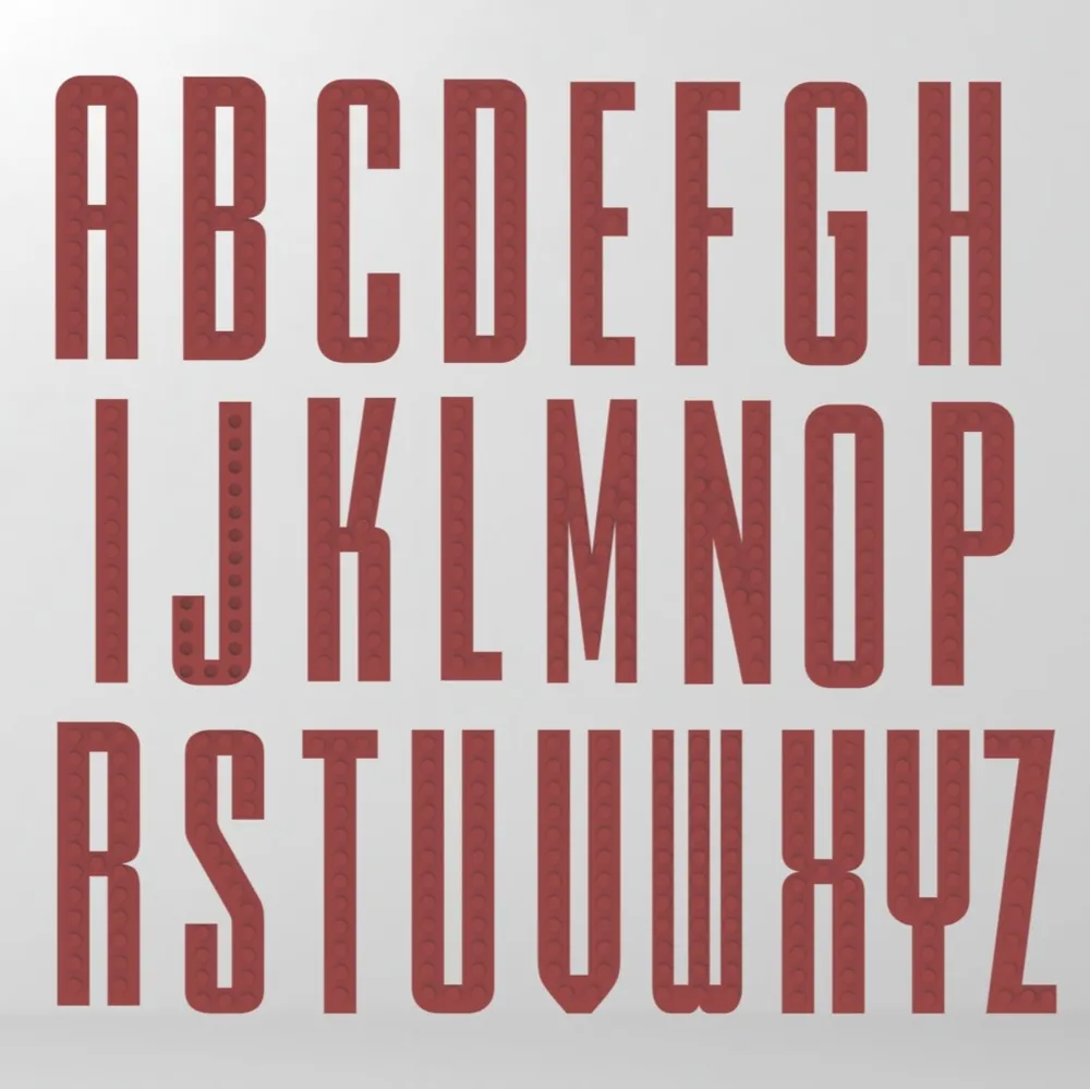 Building Brick Letters Set (A-Z) Alphabet Name Sign, photo 2 of 4 - Brick-compatible Sets & Minifigures, Toys, Games & Hobbies