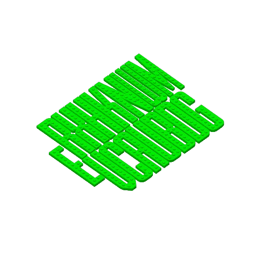 Building Brick Letters Set (A-Z) Alphabet Name Sign, another view - Brick-compatible Sets & Minifigures, Toys, Games & Hobbies