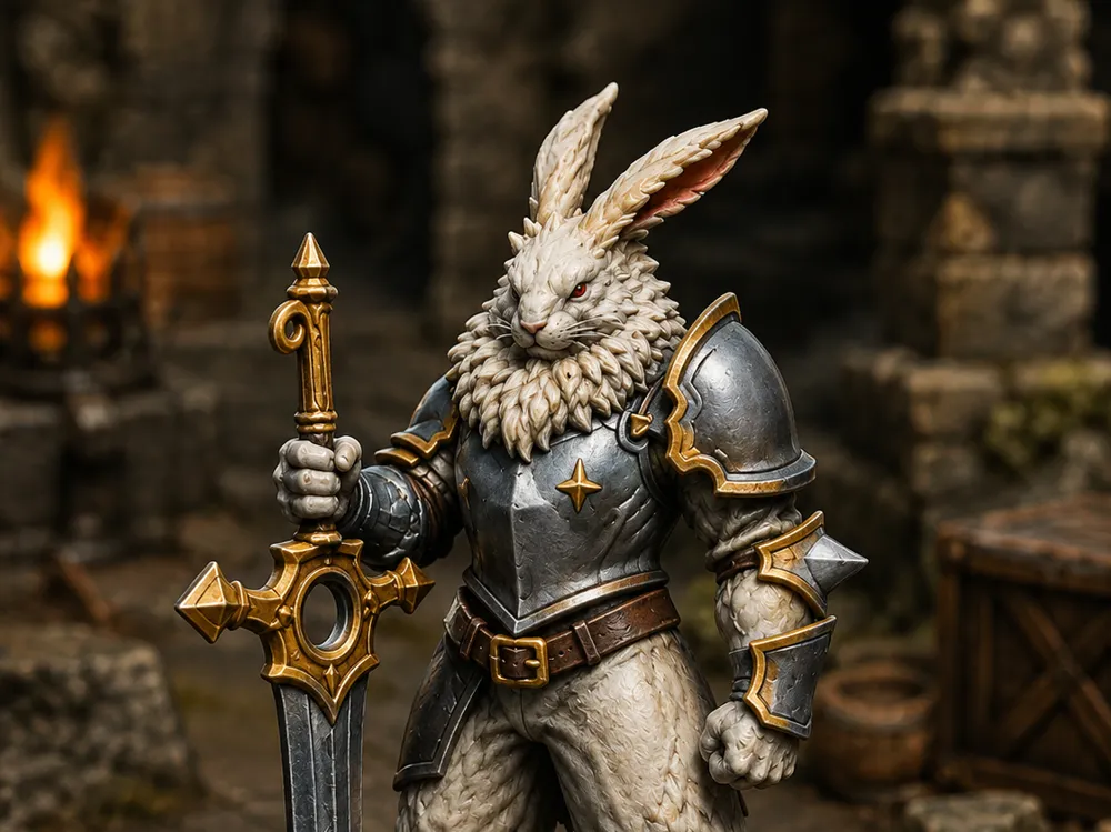 Bunny Guardian - D&D, photo 3 of 4 - Bunny Guardian - D&D Board Games & Tabletop