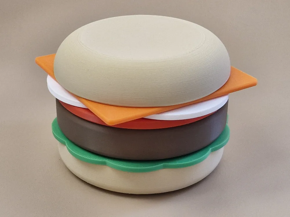 Burger Tower Toy, photo 2 of 4 - Stacking & Building Blocks, stackable