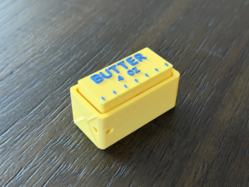 Butter Fidget Clicker Keychain, photo 4 of 4 - Butter Fidget Clicker Keychain Keychains