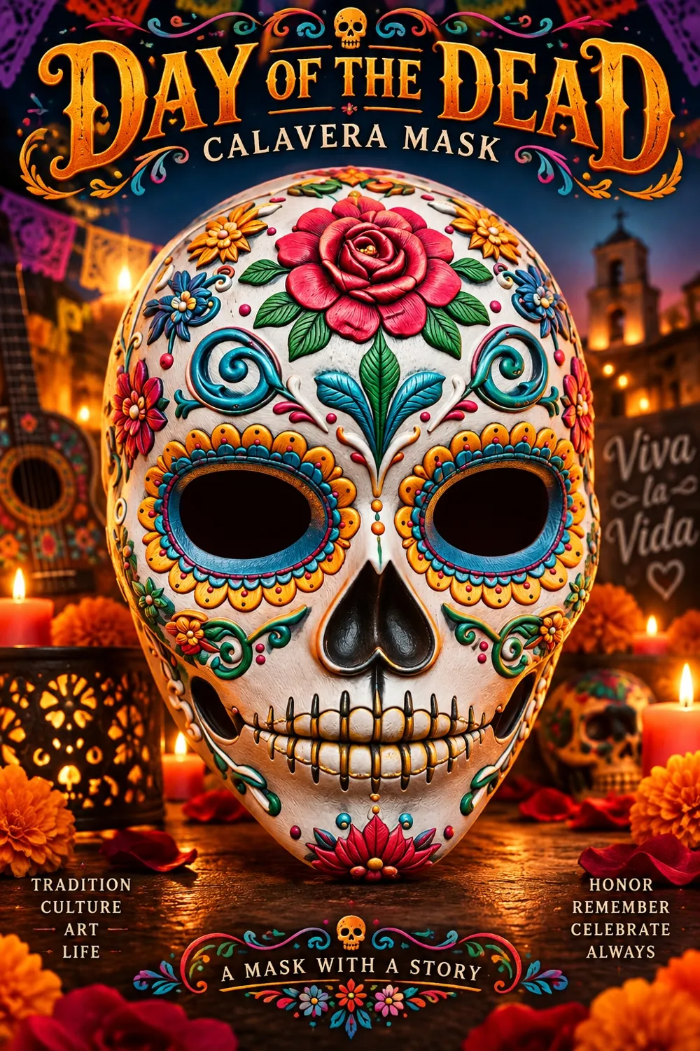Calavera mask, photo 3 of 4 - Calavera mask Props & Cosplay