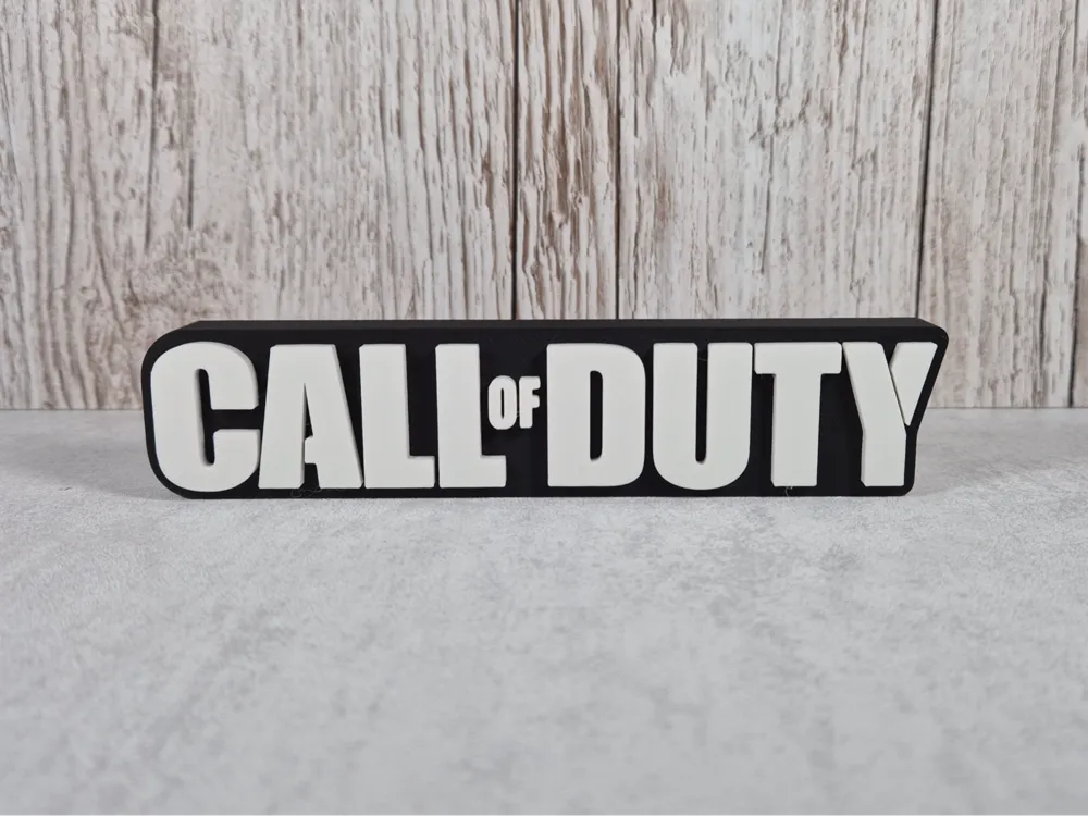 Call of Duty Desk Sign, Iconic CoD Logo