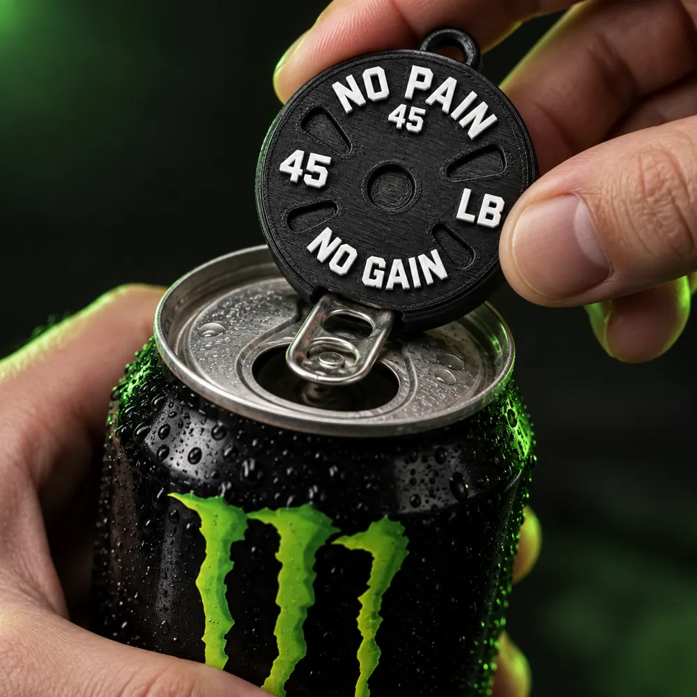 Chaveiro Abridor de Latas, No Pain, No Gain, photo 2 of 4 - Chaveiro Abridor de Latas, No Pain, No Gain Hobby & DIY
