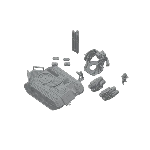 Canadian Sugar Glider Defense Platform, photo 4 of 4 - Canadian Sugar Glider Defense Platform Miniatures