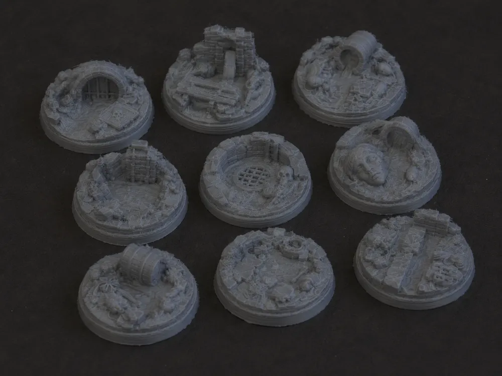 Canals Bases Pack 32mm, photo 3 of 4 - Canals Bases Pack 32mm Miniatures