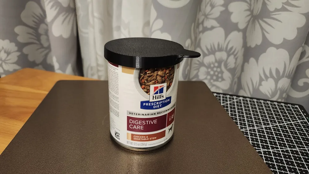 Canned dog food flexible TPU lid 75 mm, photo 3 of 4 - Canned dog food flexible TPU lid 75 mm Pets