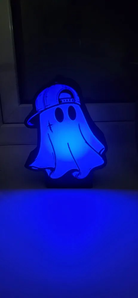 Capped Ghost Tealightbox, photo 4 of 4 - Capped Ghost Tealightbox Art
