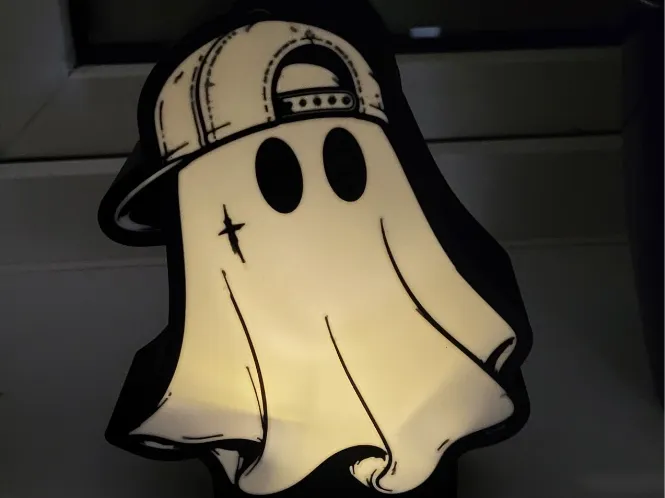 Capped Ghost Tealightbox - 2D Art, in stock in India