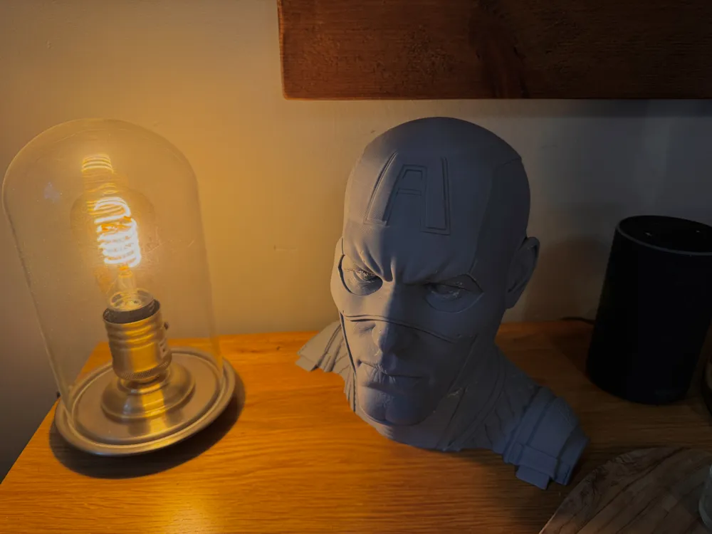 Captain America Head - **Headphone/Hat stand**, photo 2 of 4 - Captain America Head - **Headphone/Hat stand** Toys & Games