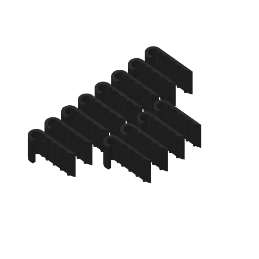 Car dashboard cable clip ribbed, photo 3 of 3 - Car dashboard cable clip ribbed Household