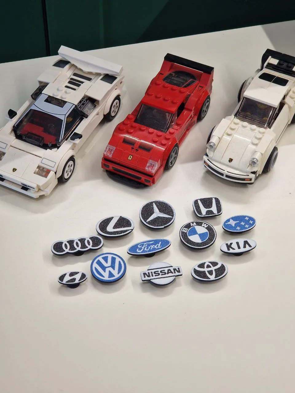 Car Logos Crocs 12 charm pins set. BMW VW Audi etc, photo 2 of 4 - Car Badges & Emblems, hyundai