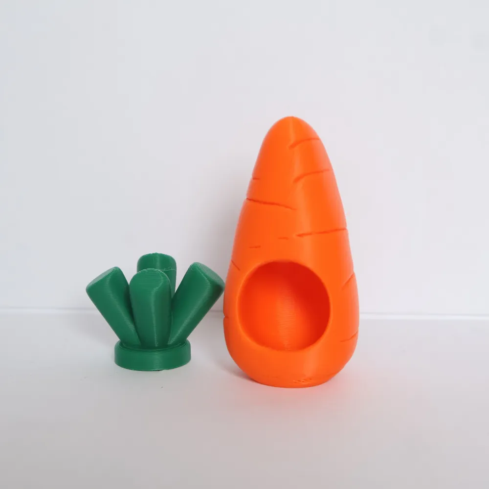 Carrot Jumping Spider Hide, Magnet Holes Included, photo 2 of 4 - Carrot Jumping Spider Hide, Magnet Holes Included Pets