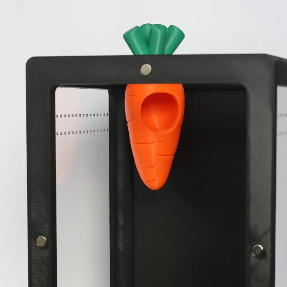 Carrot Jumping Spider Hide, Magnet Holes Included, photo 3 of 4 - Carrot Jumping Spider Hide, Magnet Holes Included Pets