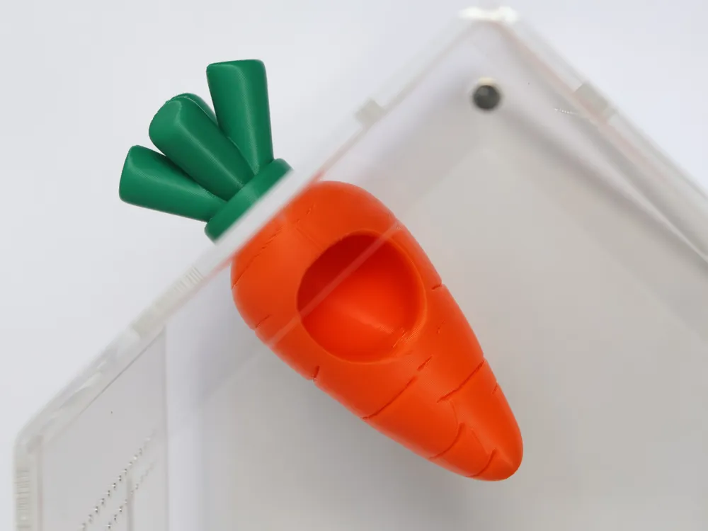 Carrot Jumping Spider Hide, Magnet Holes Included, photo 4 of 4 - Carrot Jumping Spider Hide, Magnet Holes Included Pets