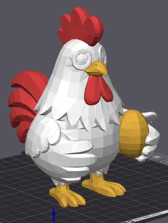 Cartoon Chicken with egg and cute eyes, photo 4 of 4 - Cartoon Chicken with egg and cute eyes Miniatures