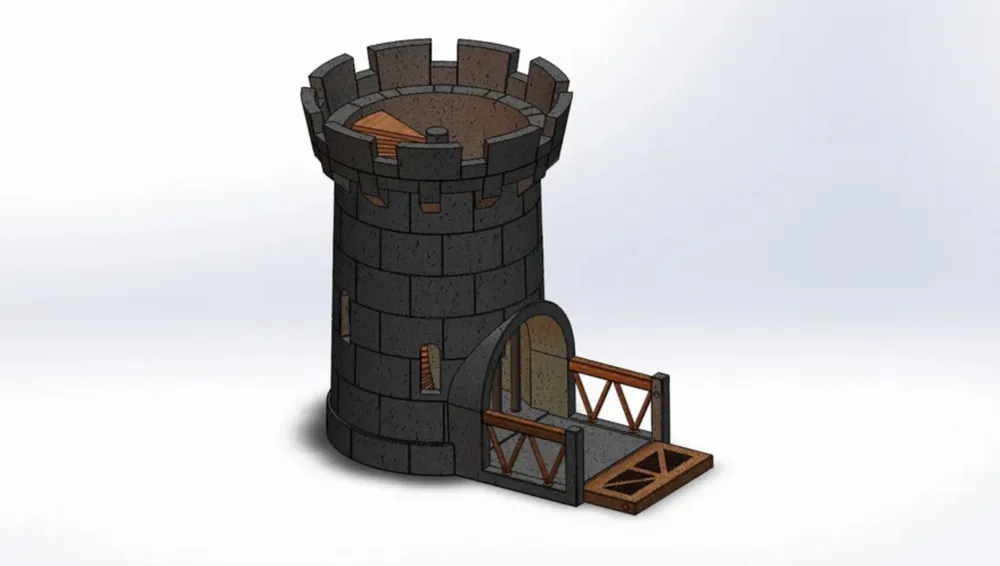 Castle dice tower, photo 3 of 4 - Castle dice tower Toys & Games