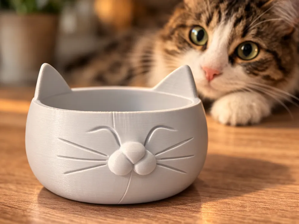 Ciotola Gatto, Bowl Decorativa Semplice per Pet